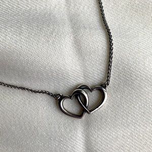 James Avery Double Heart Linked Necklace